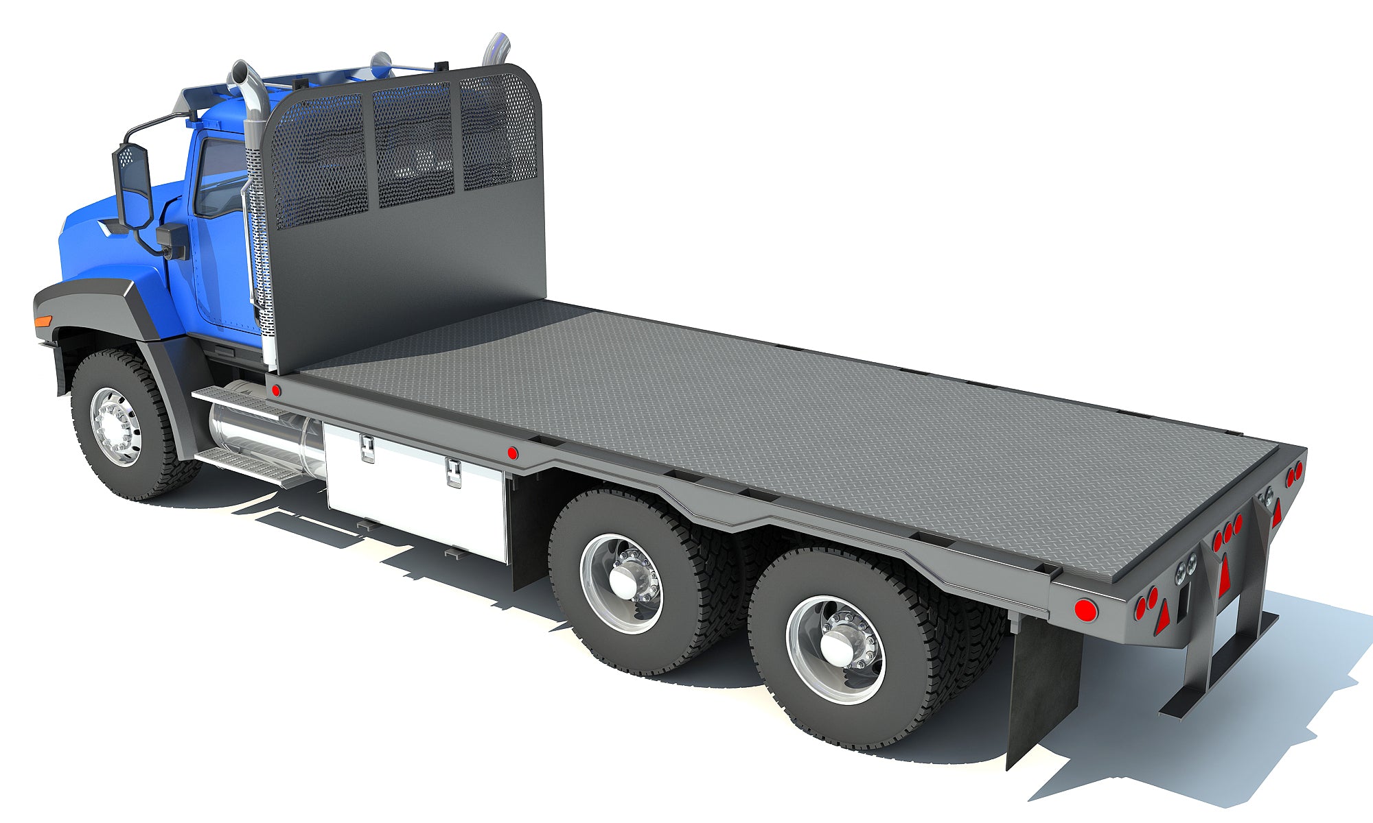 Flatbed Truck 3D Model