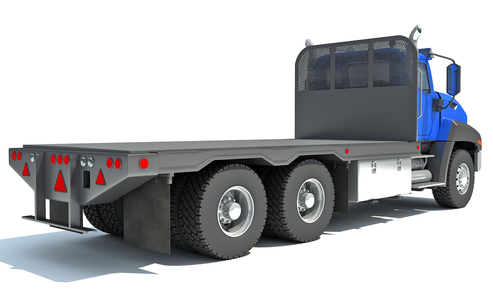 Flatbed Truck 3D Model