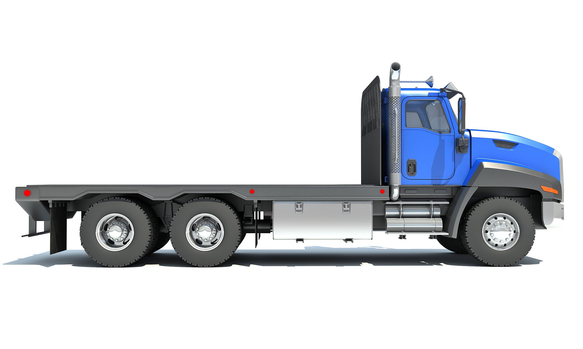 Flatbed Truck 3D Model