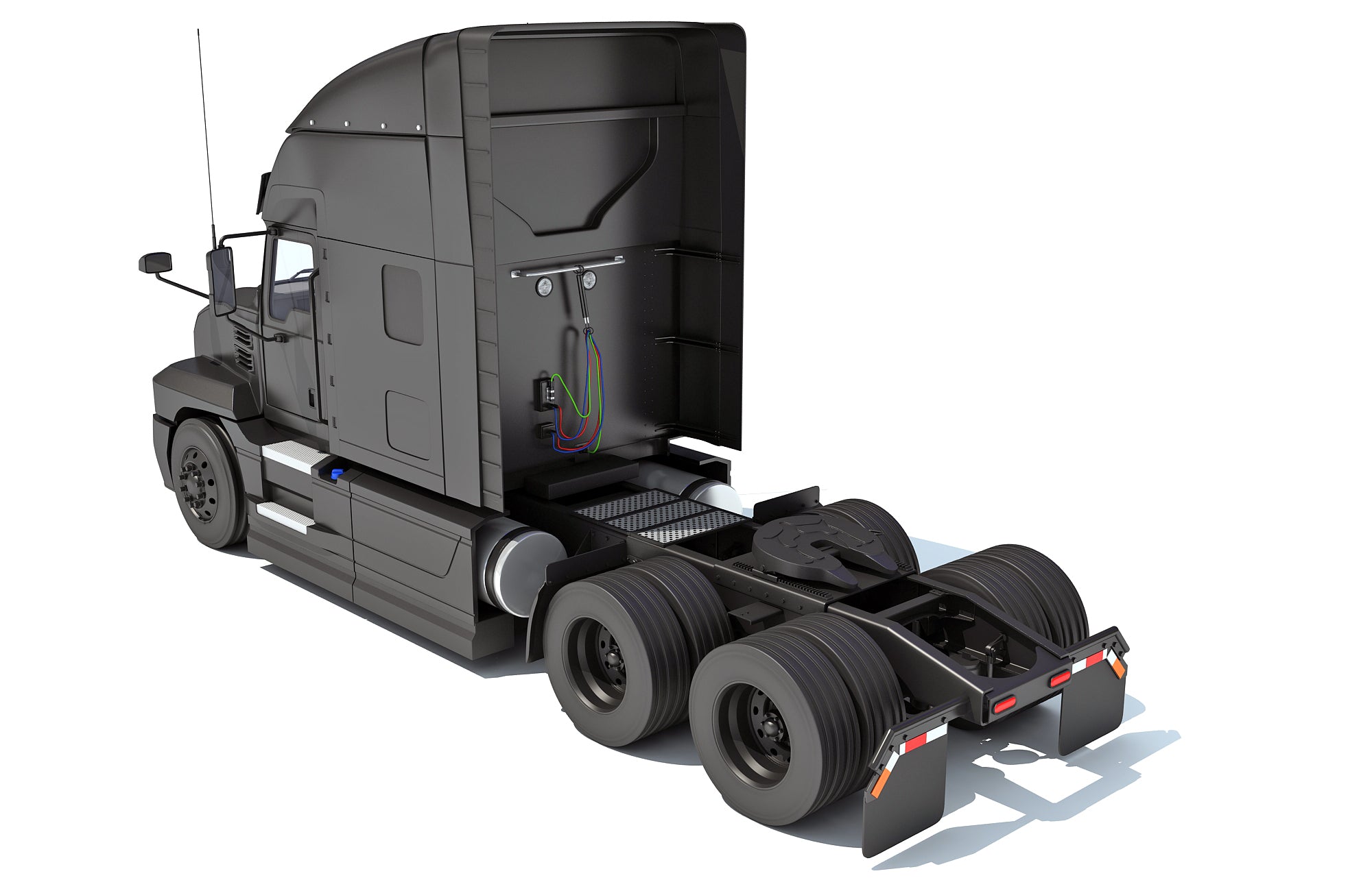 Truck with Flatbed Trailer