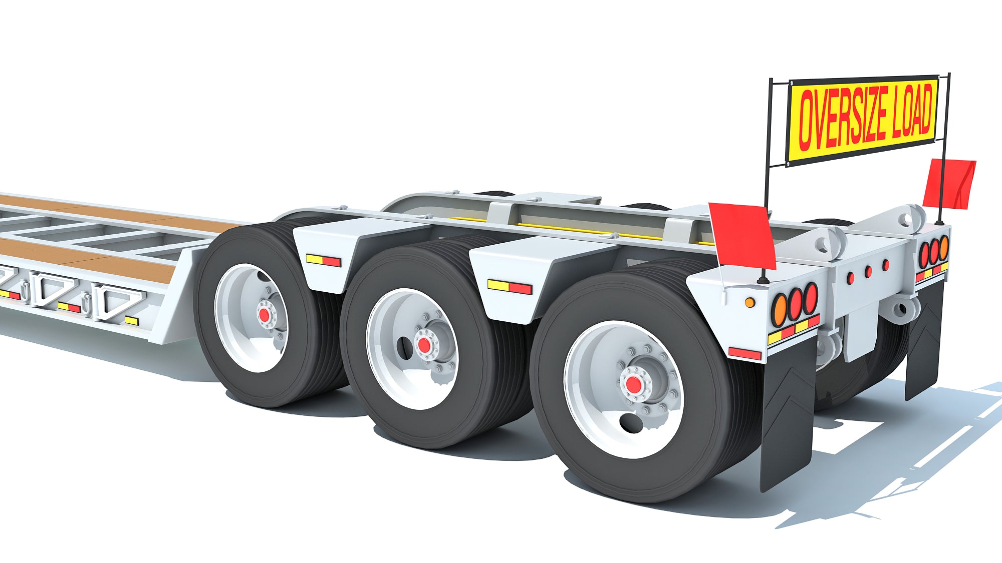 Semi Truck with Platform Trailer