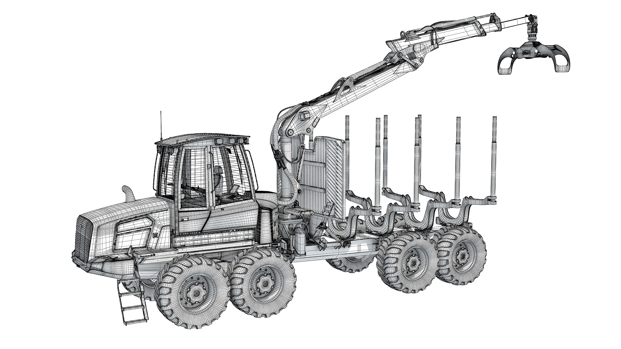 3D Forestry Forwarder
