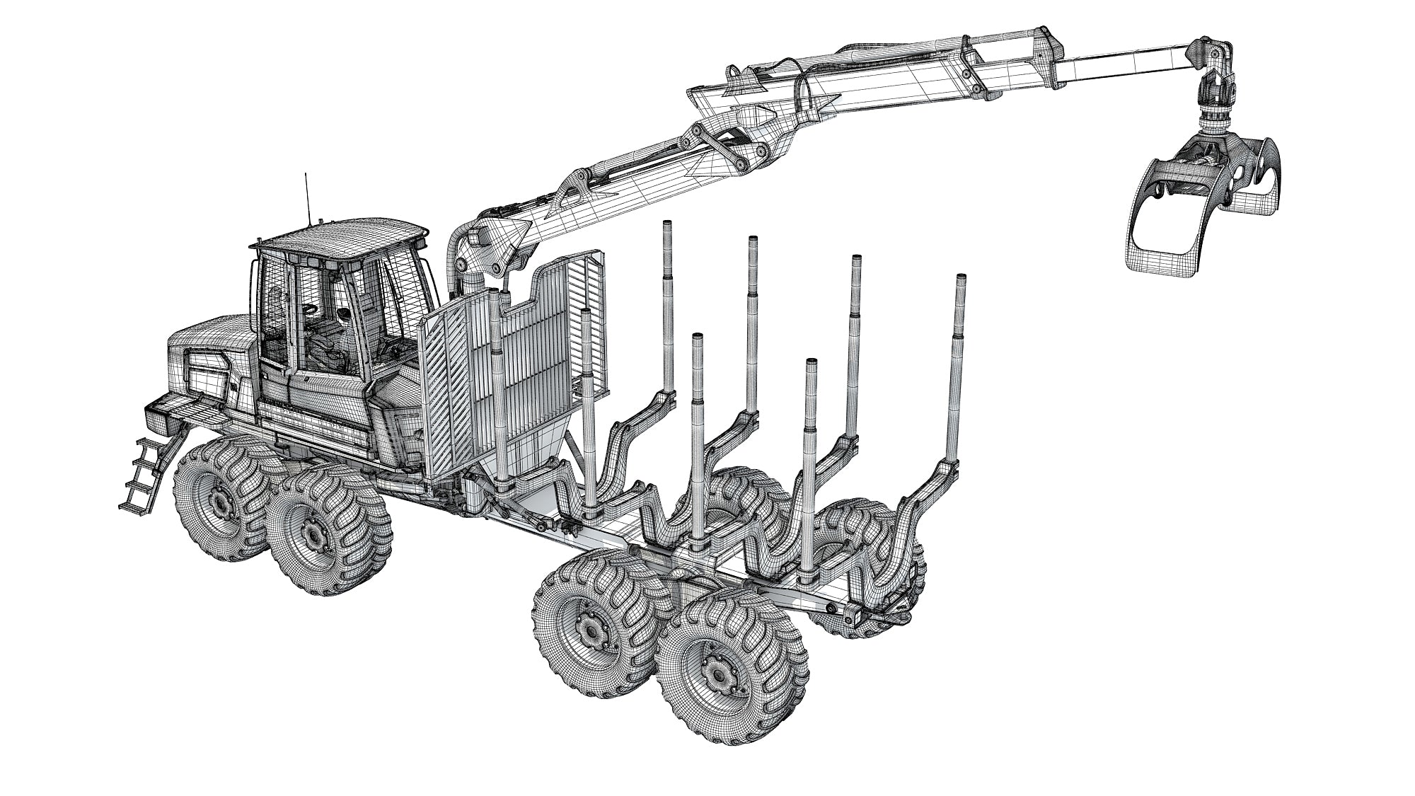 3D Forestry Forwarder