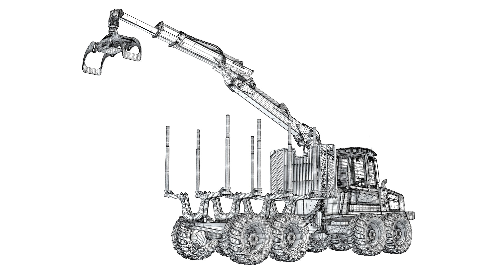 3D Forestry Forwarder