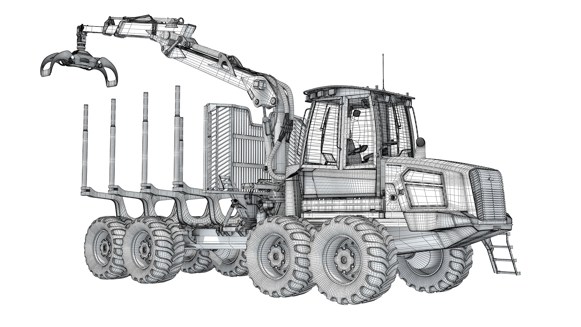 3D Forestry Forwarder