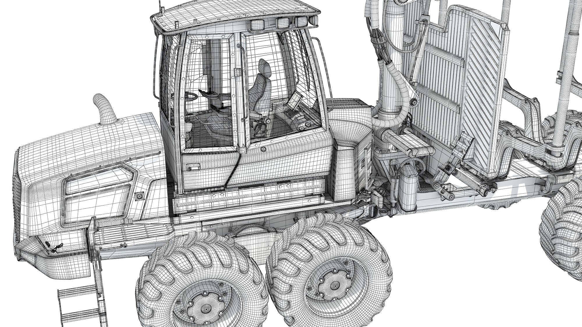 3D Forestry Forwarder