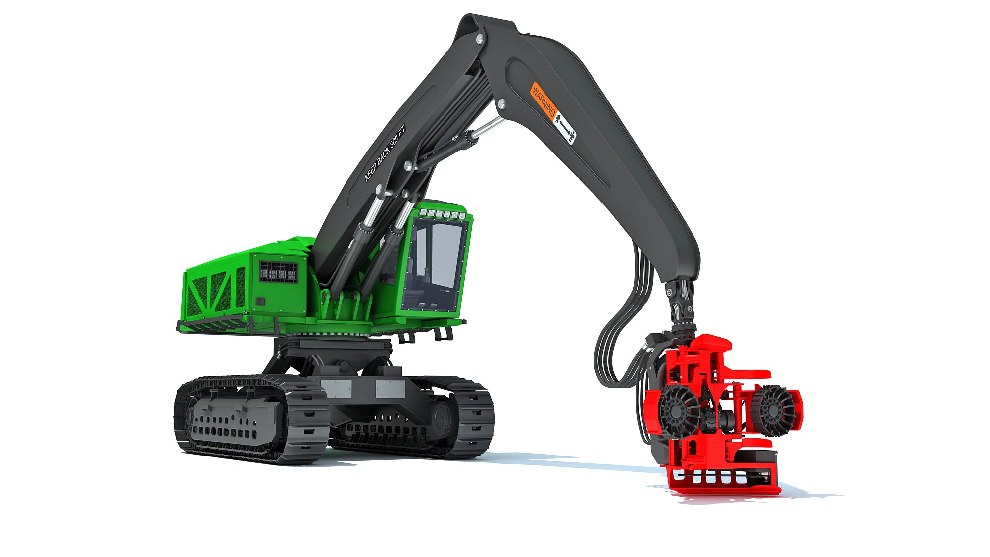 Tracked Forestry Harvester