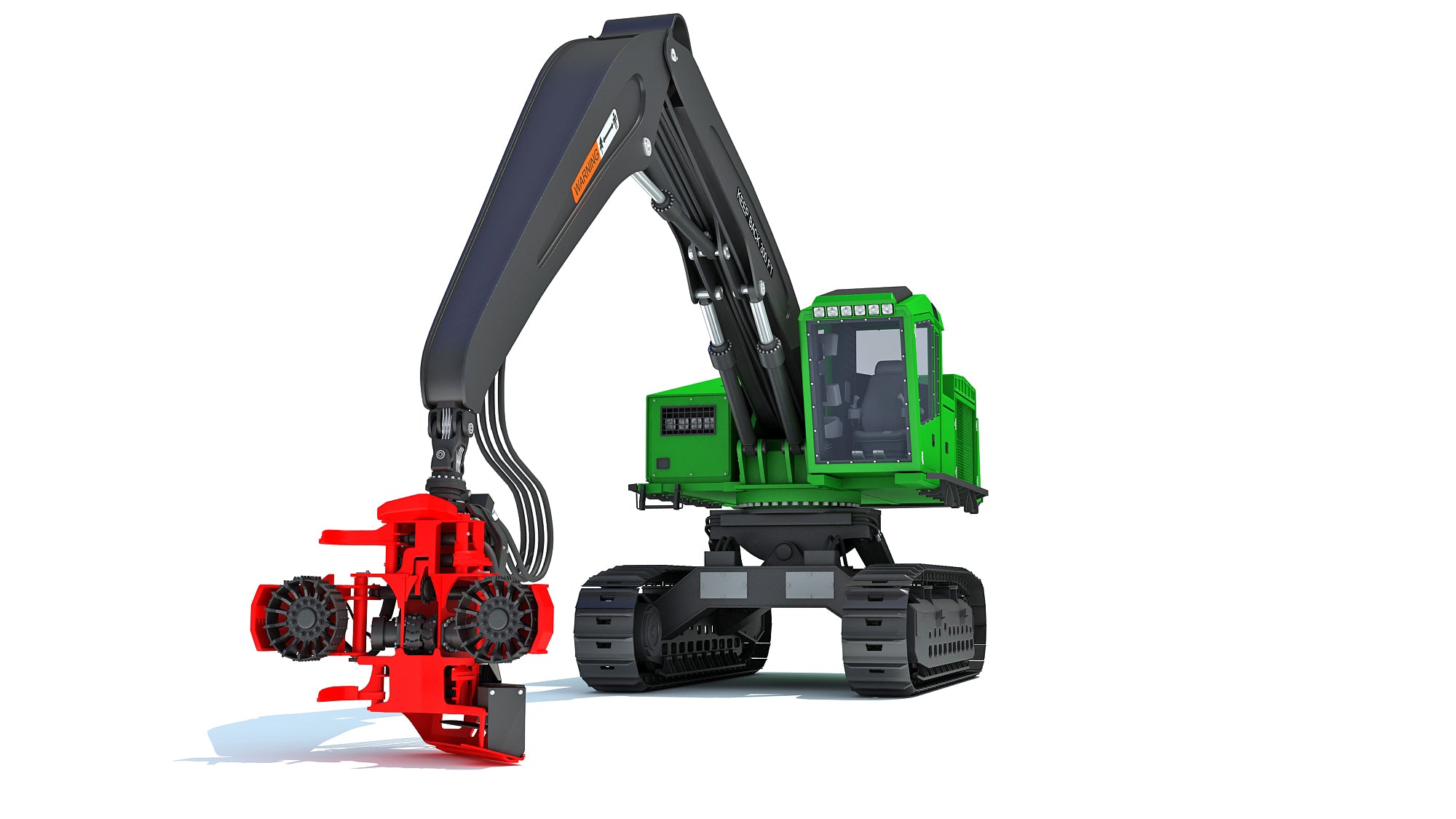 Tracked Forestry Harvester