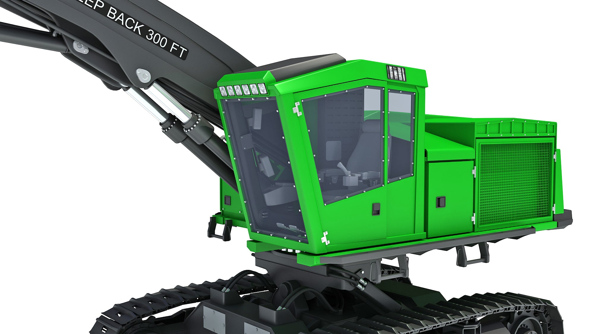 Tracked Forestry Harvester