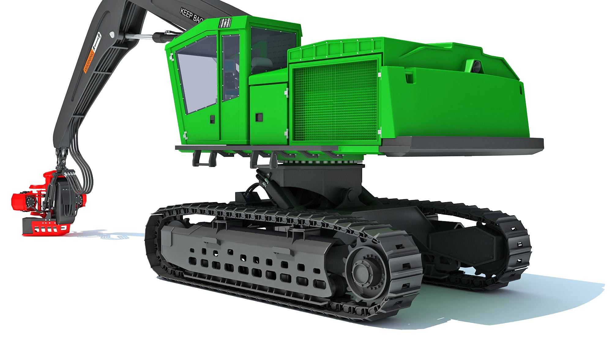 Tracked Forestry Harvester