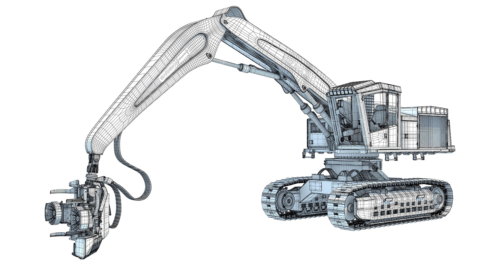 Tracked Forestry Harvester