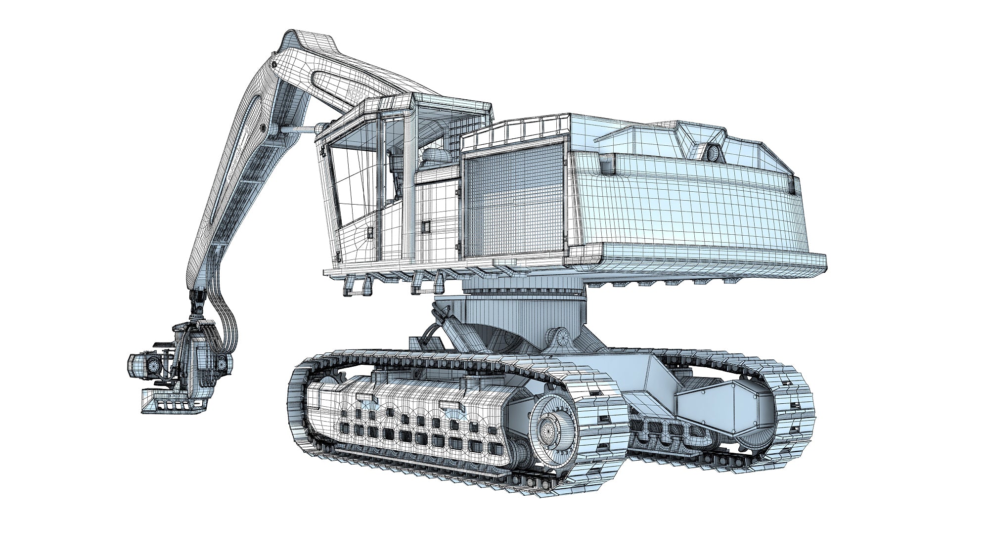 Tracked Forestry Harvester