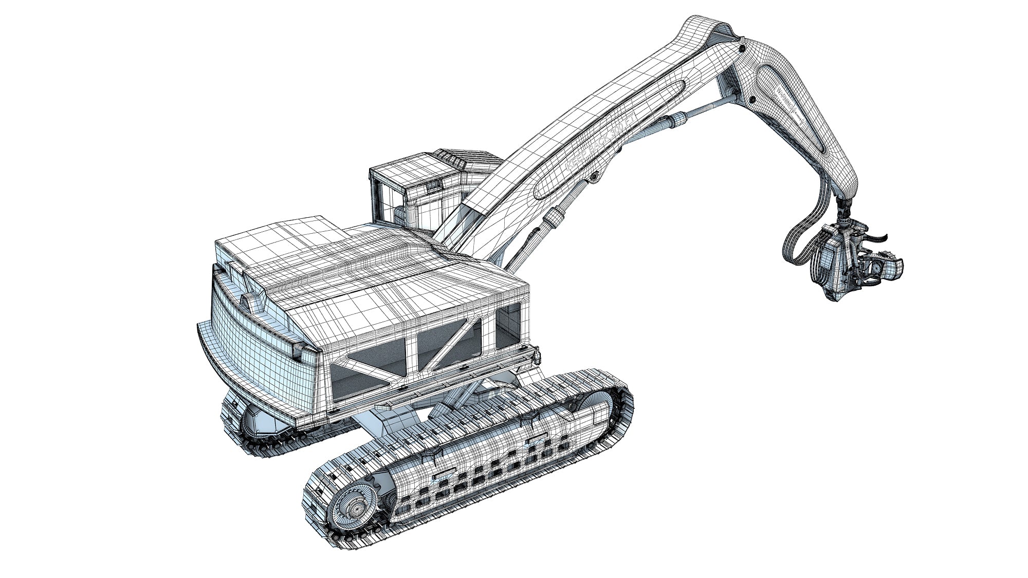 Tracked Forestry Harvester