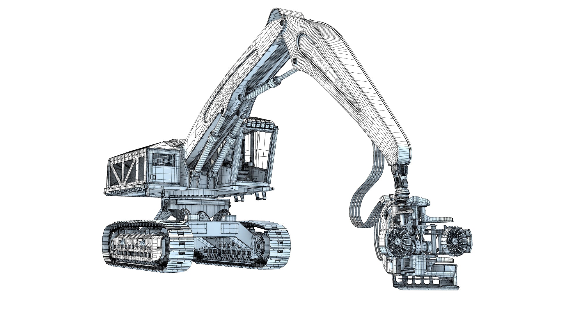 Tracked Forestry Harvester