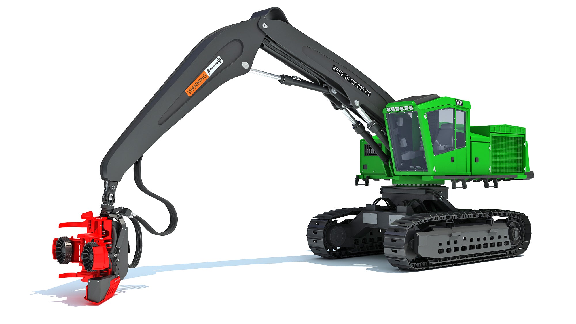 Tracked Forestry Harvester