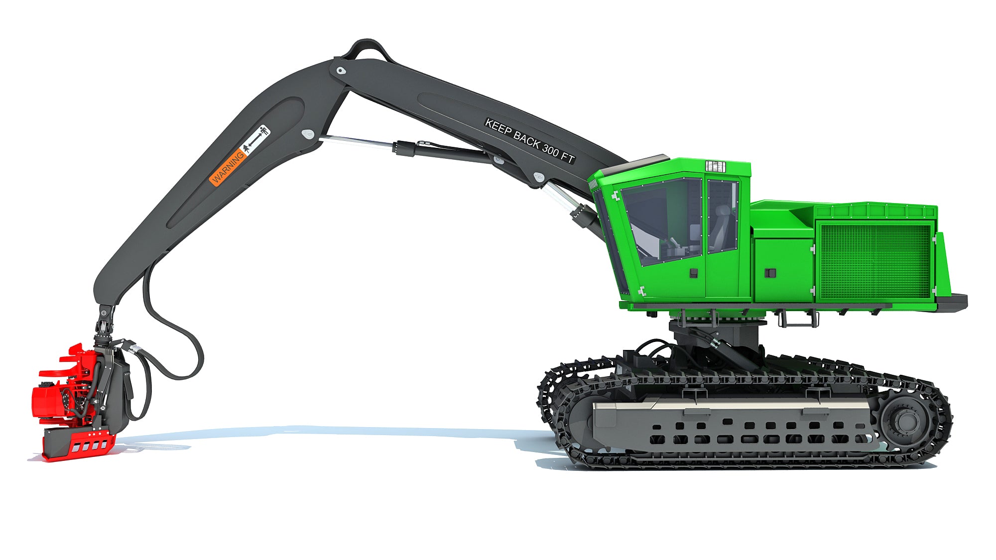 Tracked Forestry Harvester