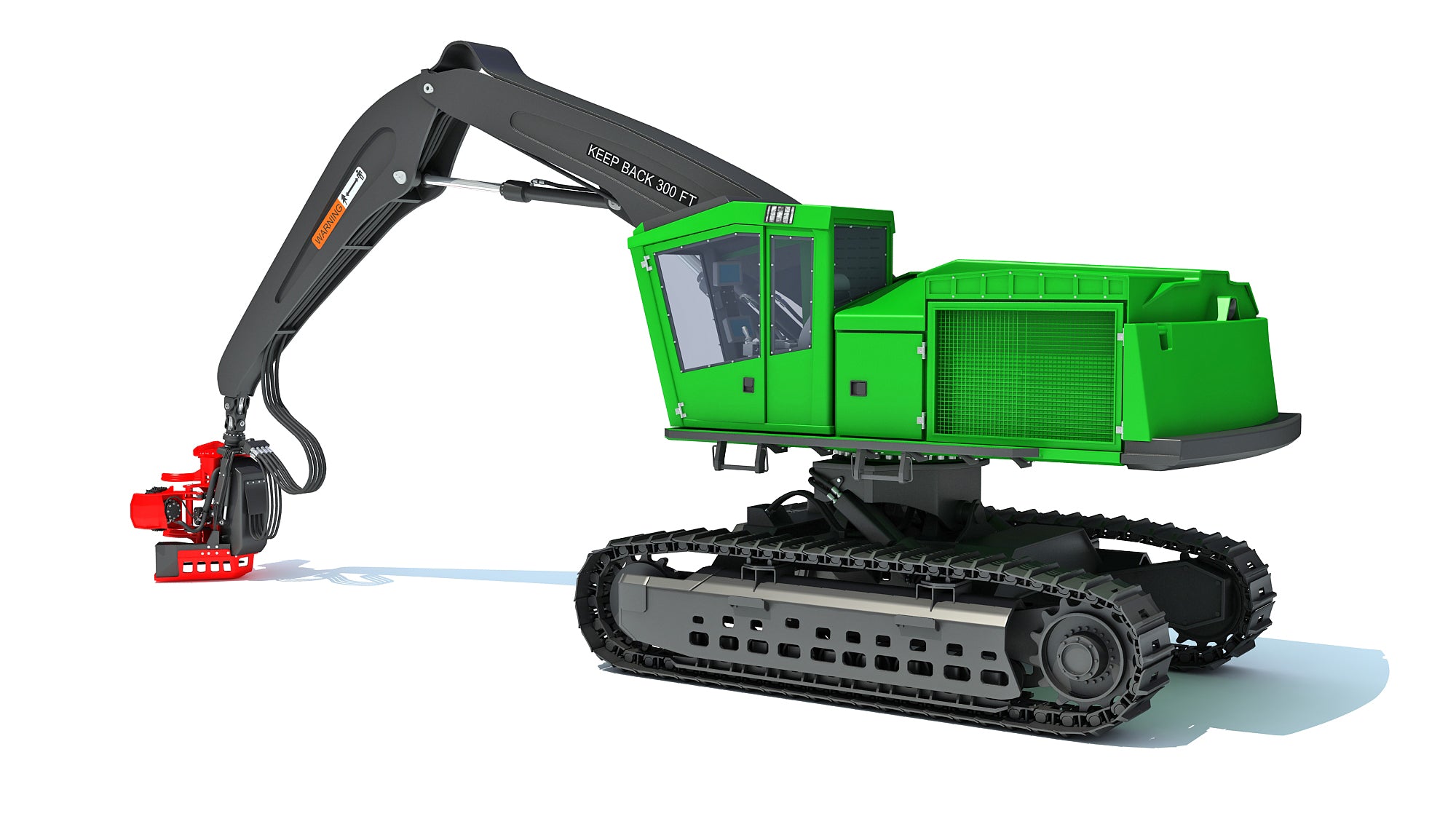 Tracked Forestry Harvester