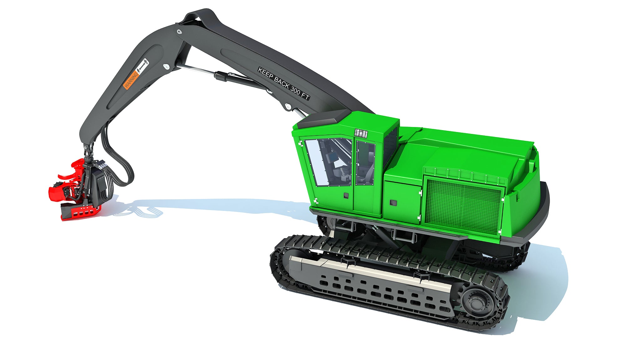 Tracked Forestry Harvester