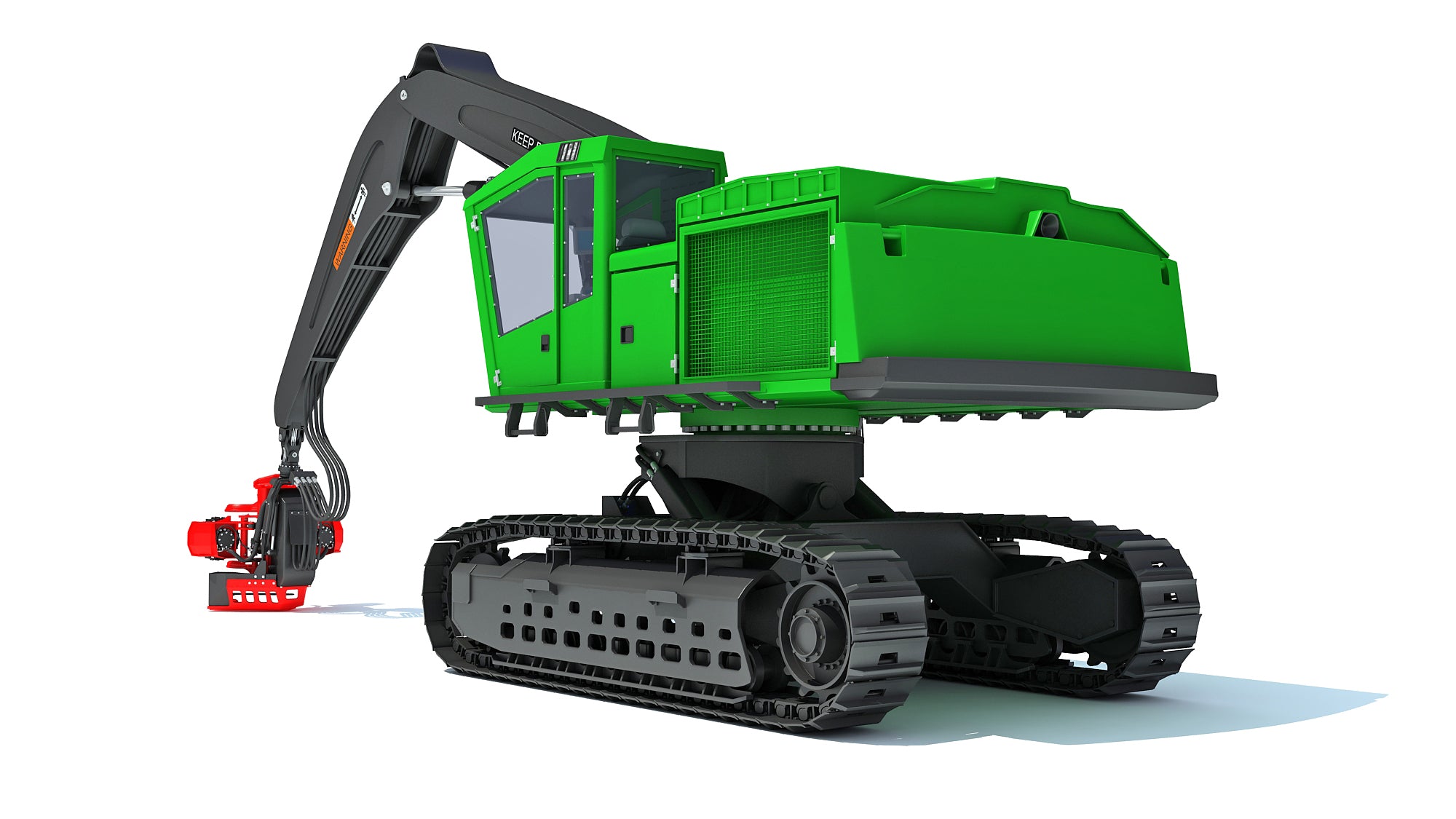 Tracked Forestry Harvester