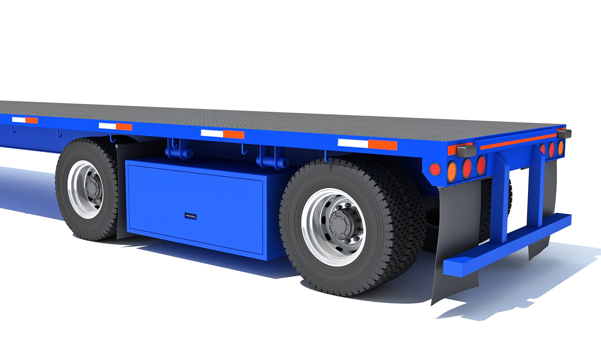 Freightliner Truck with Flatbed Trailer