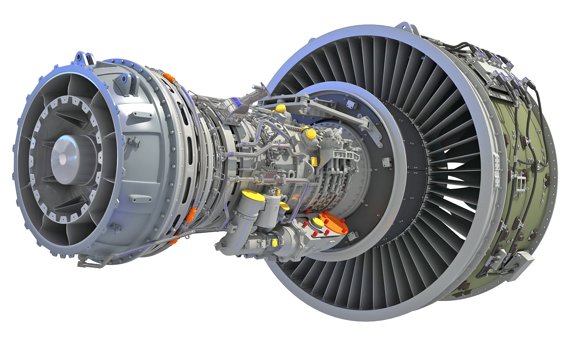 geared turbofan engine GTF Geared Turbofan Engine with Interior