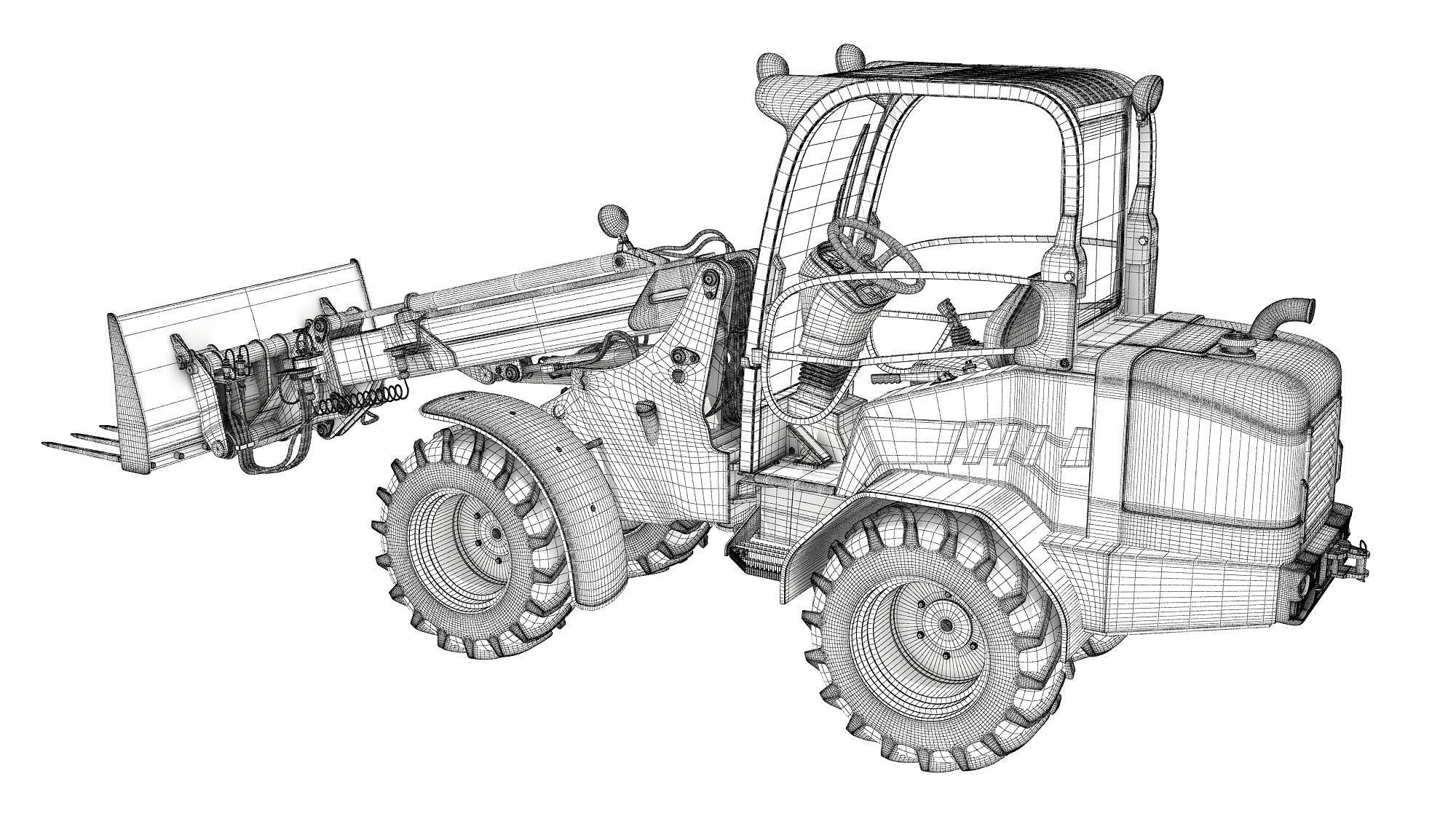 Grab Bucket Telehandler