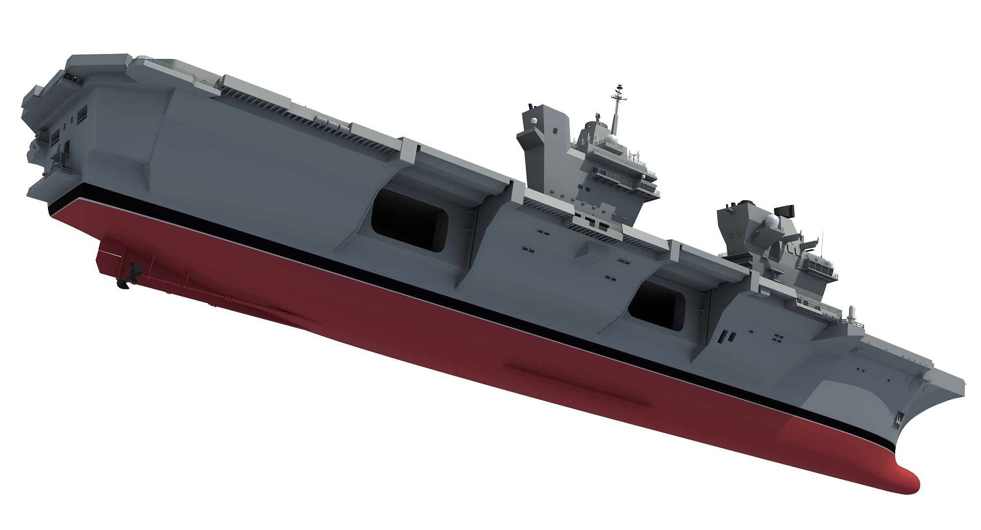 Queen Elizabeth Aircraft Carrier 3D Model