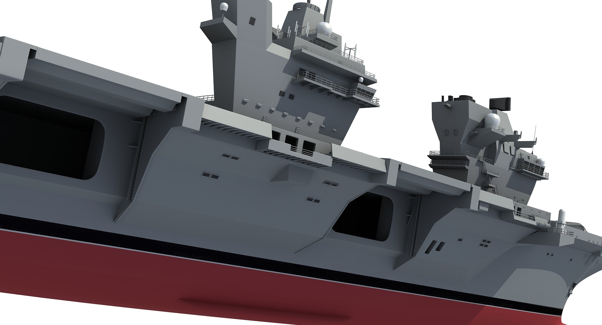 Queen Elizabeth Aircraft Carrier 3D Model