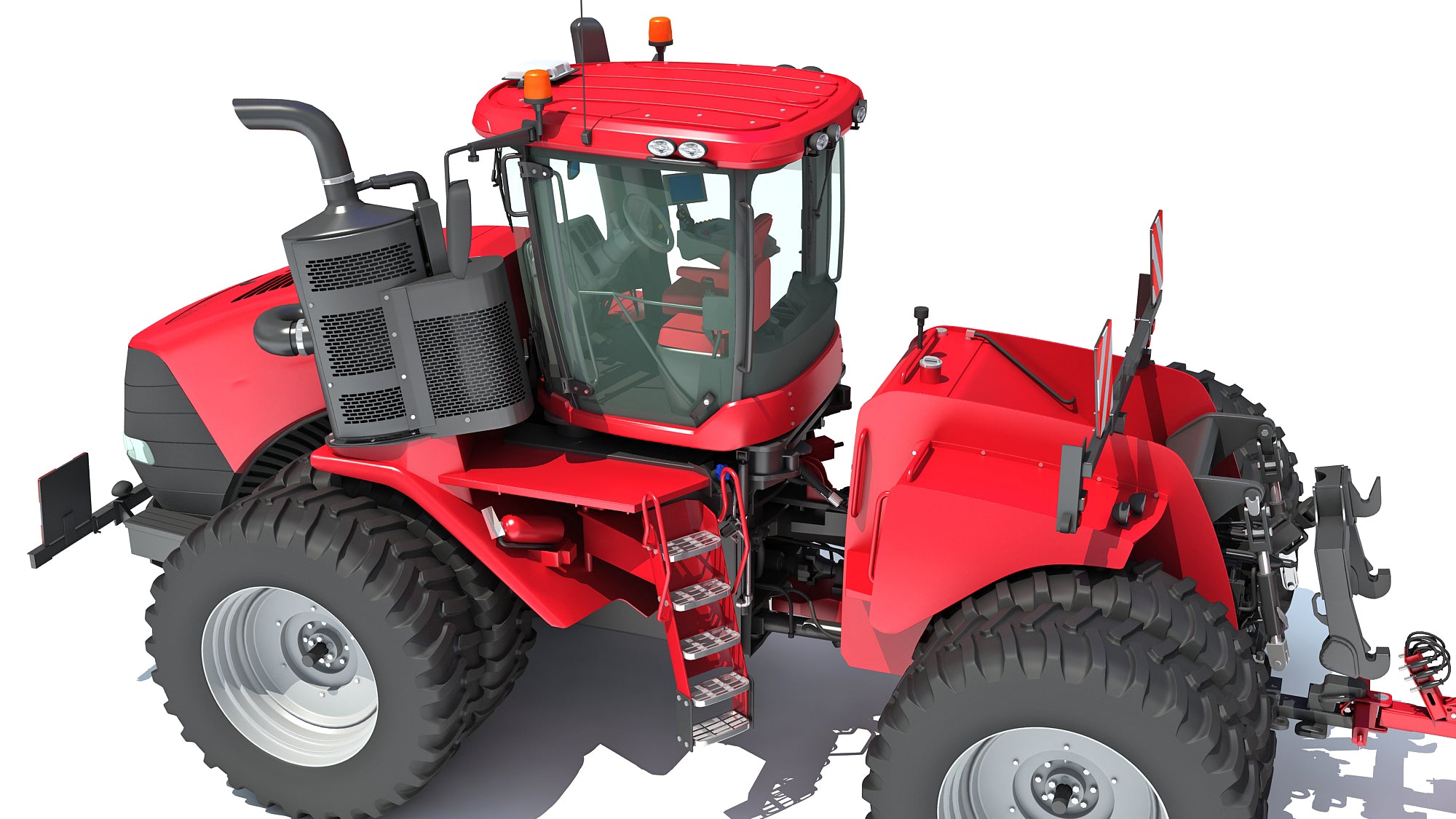 Tractor with Trailed Disc Harrow