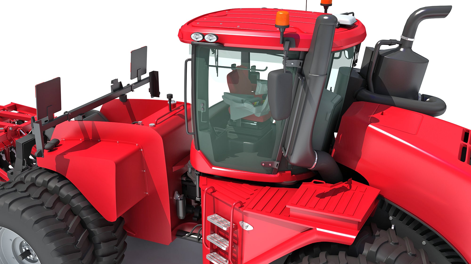 Tractor with Trailed Disc Harrow