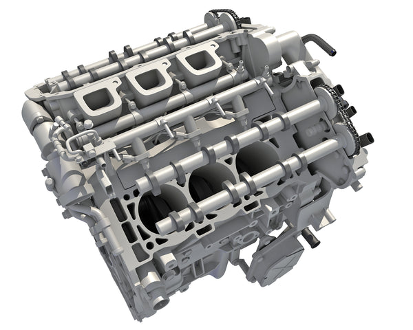 V6 Engine with Interior Parts - 3D Models – 3D Horse