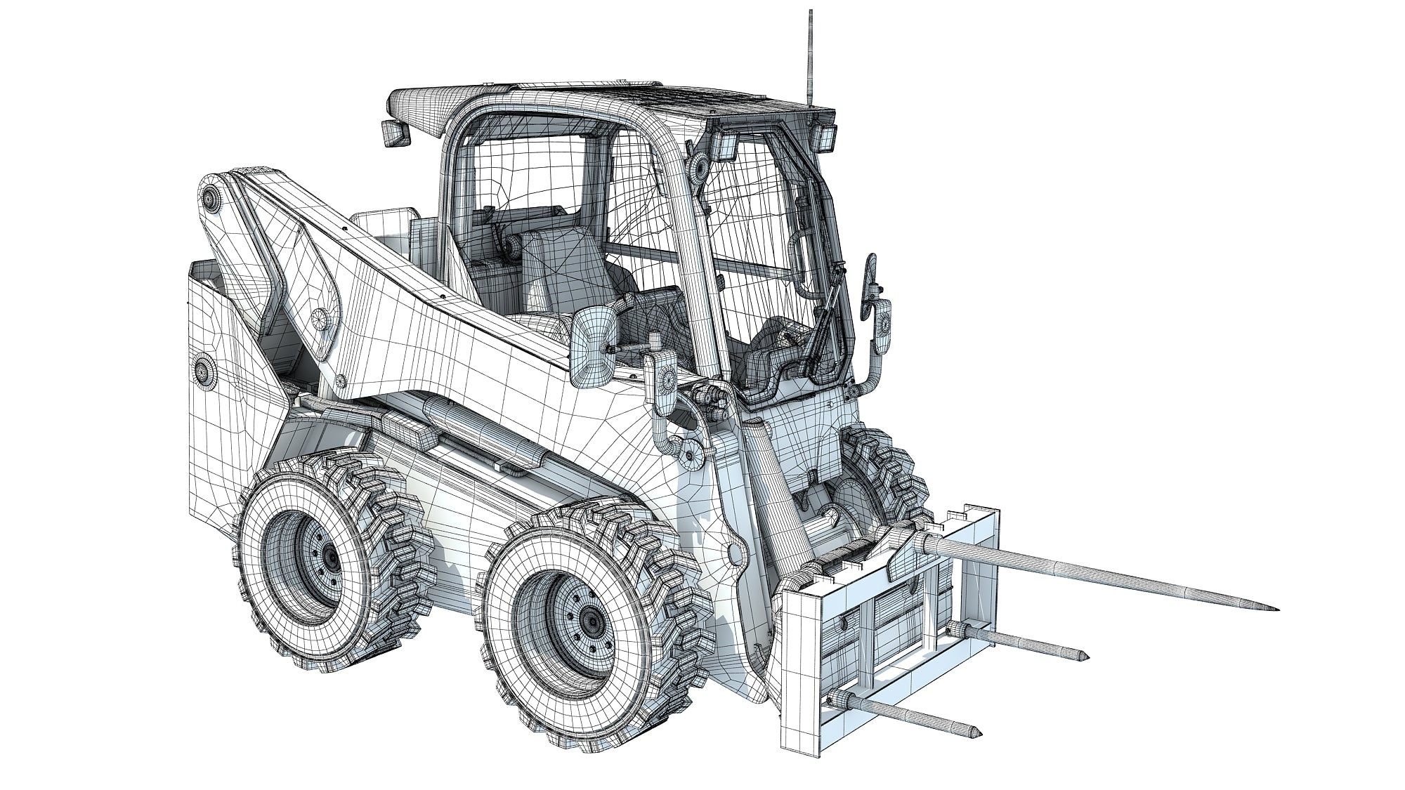Skid Steer Loader Bale Fork