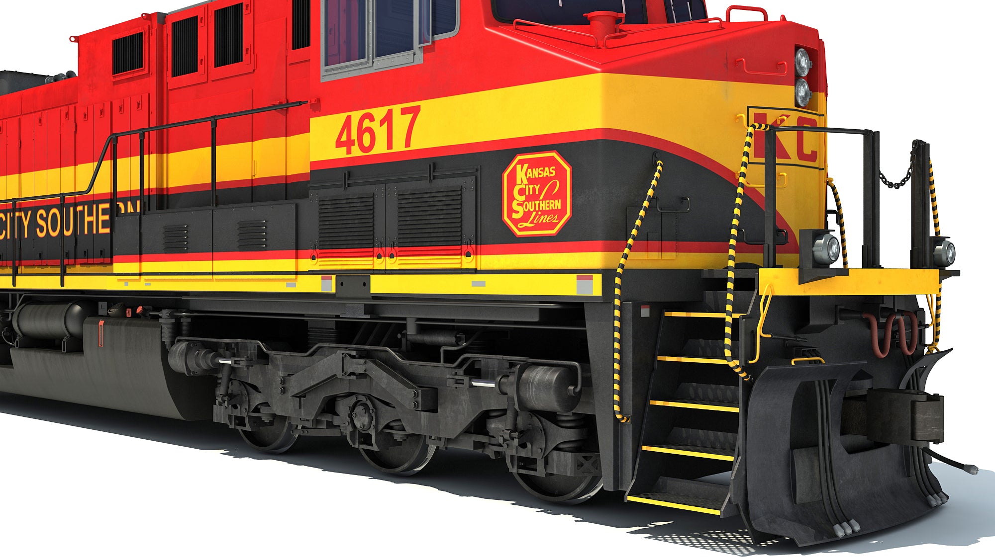 Trains on the Kansas City Southern Railway 