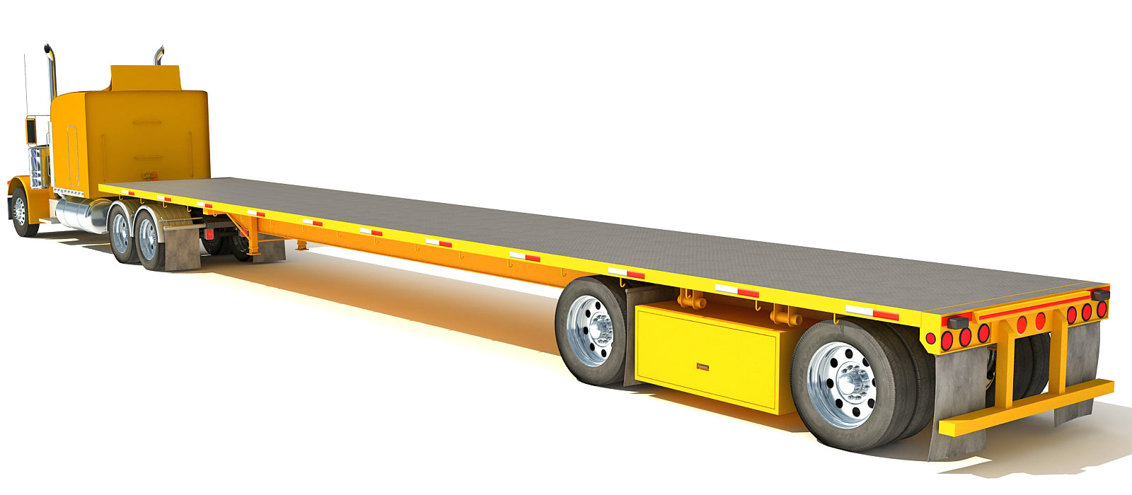Flatbed Truck 3D Models