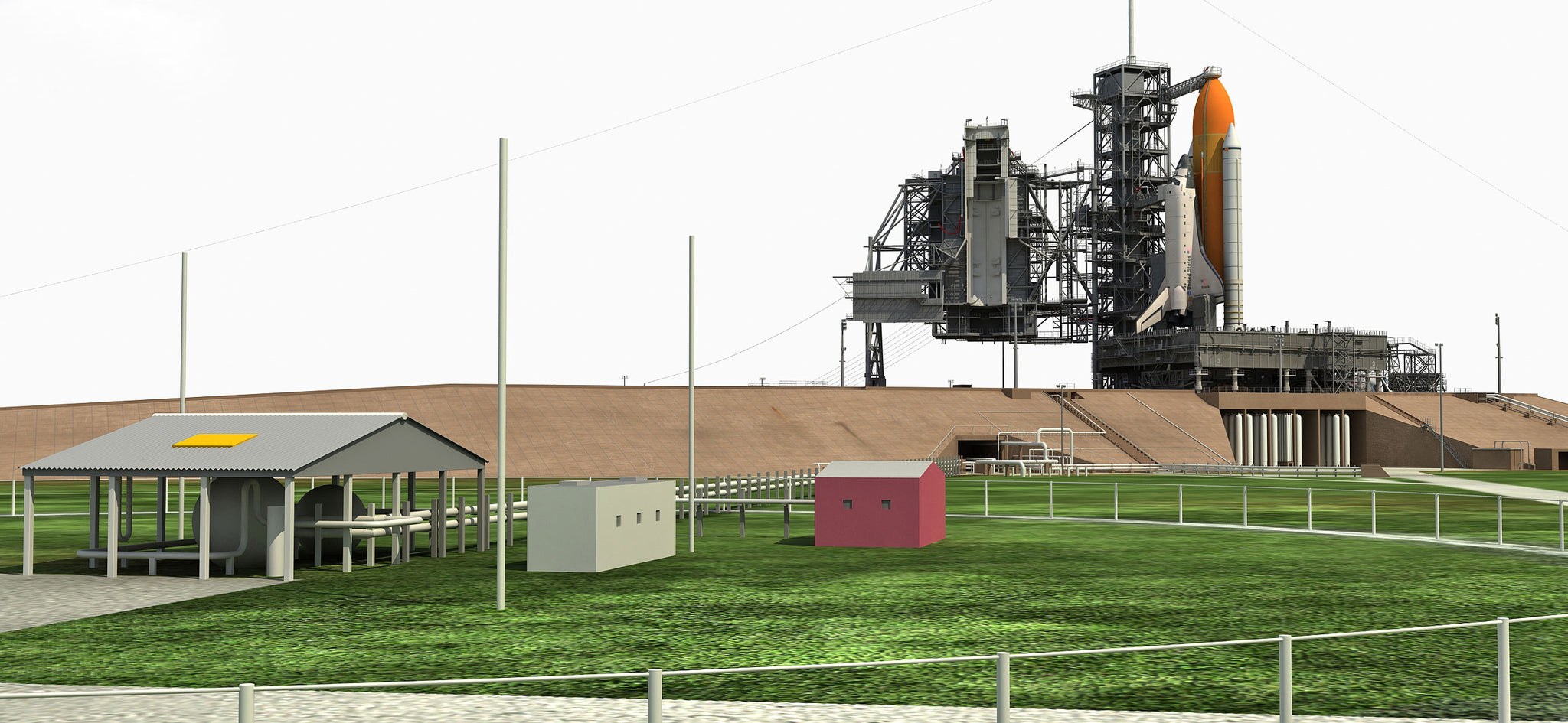 Launch Complex 39A 3D Model