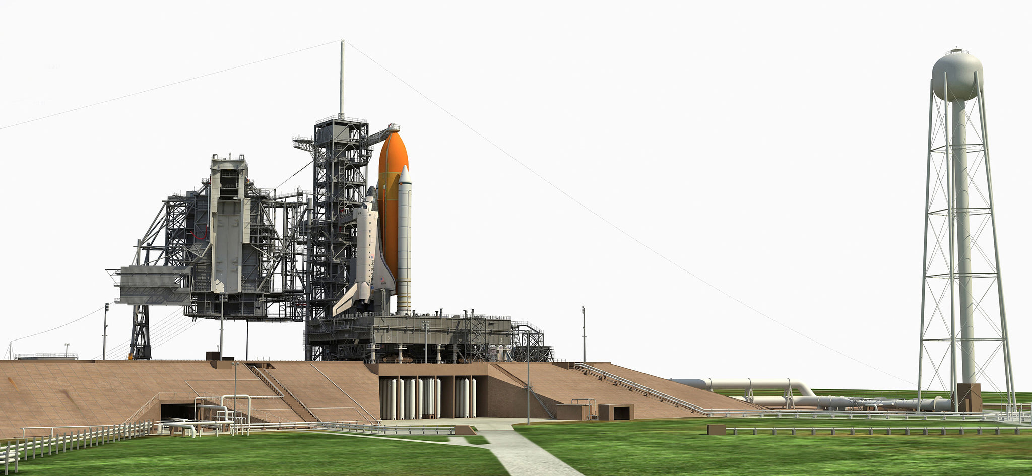 Launch Complex 39A 3D Model