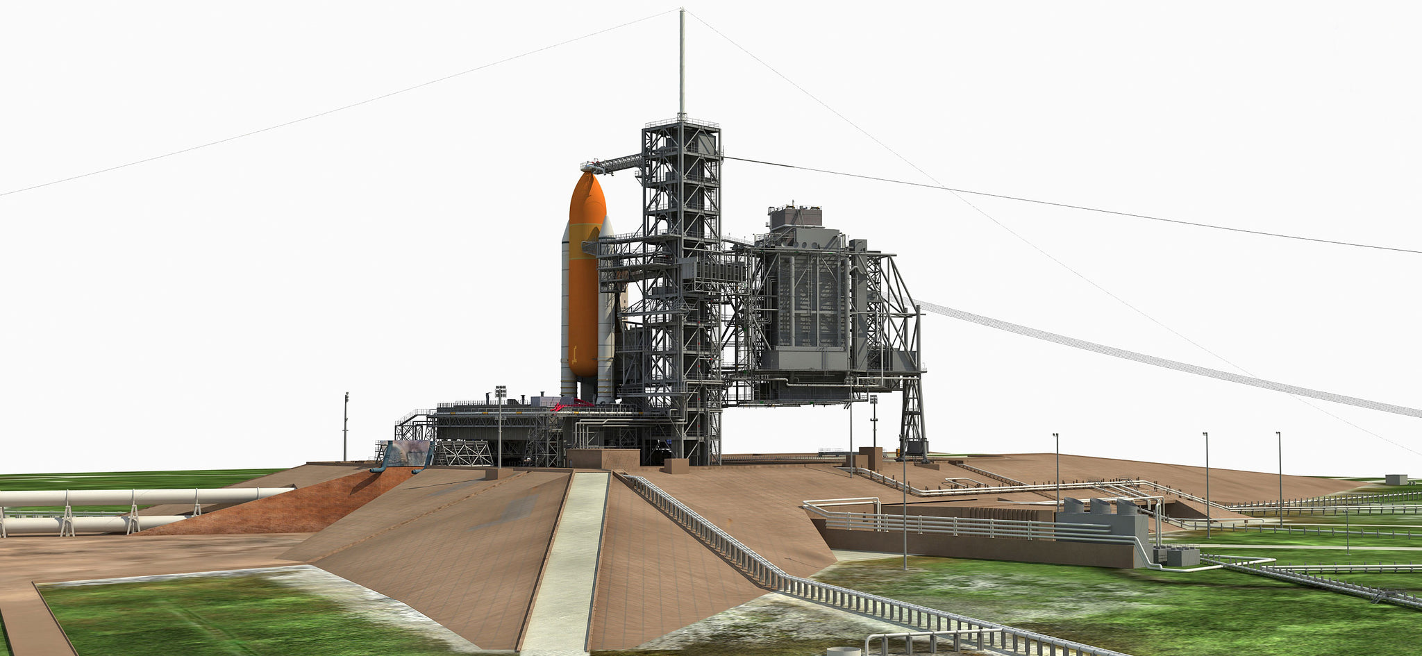 Launch Complex 39A 3D Model