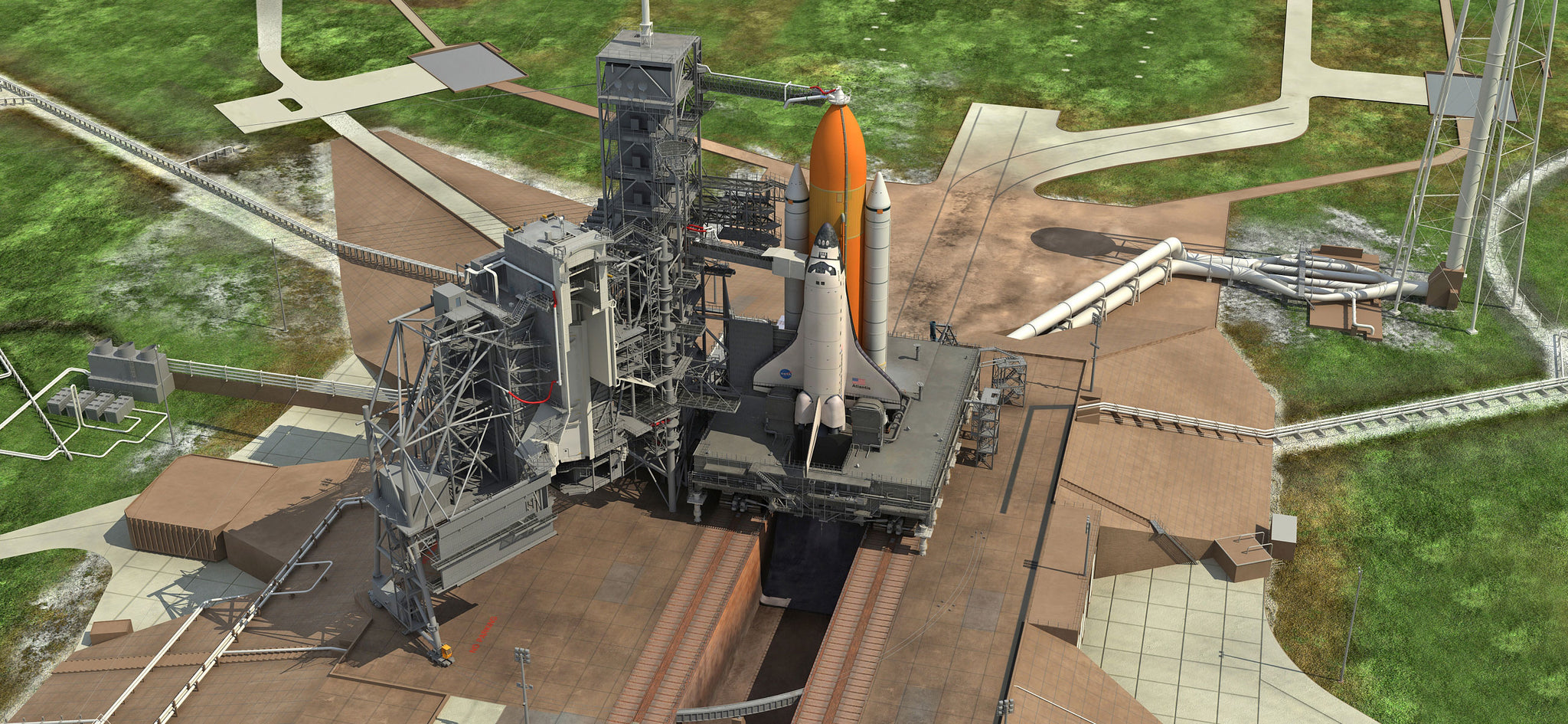 Launch Complex 39A 3D Model