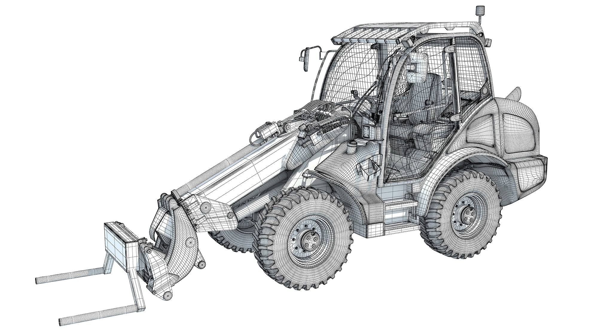 Wheel Loader 3D Model