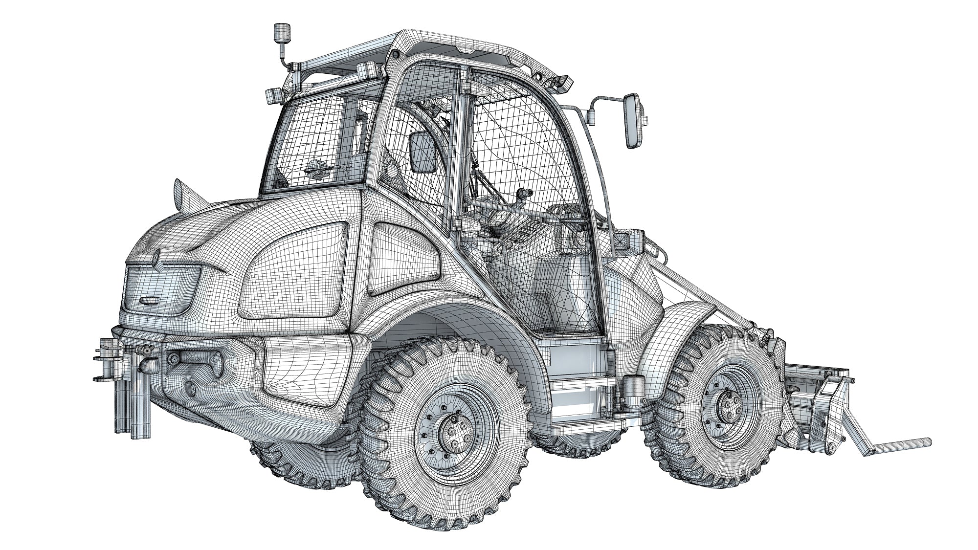 Wheel Loader 3D Model