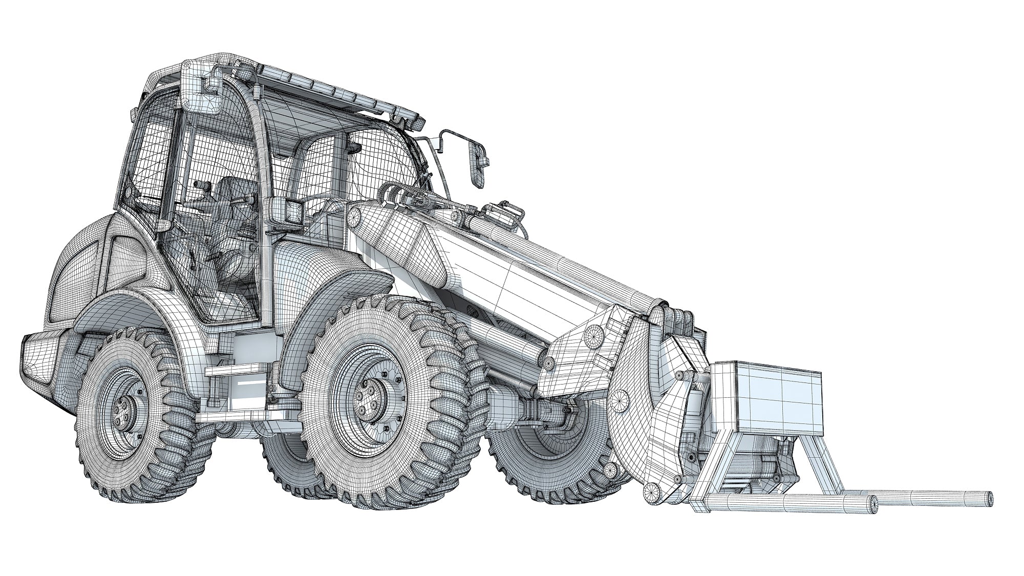 Wheel Loader 3D Model