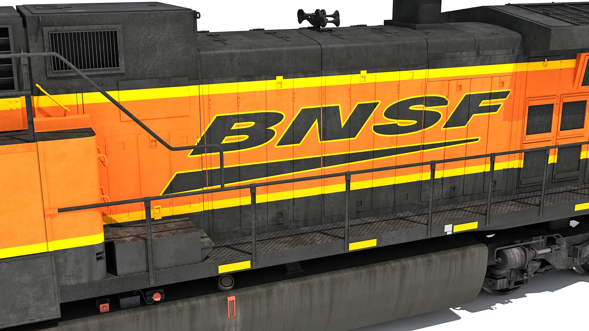3D Locomotive GE AC4400CW BNSF