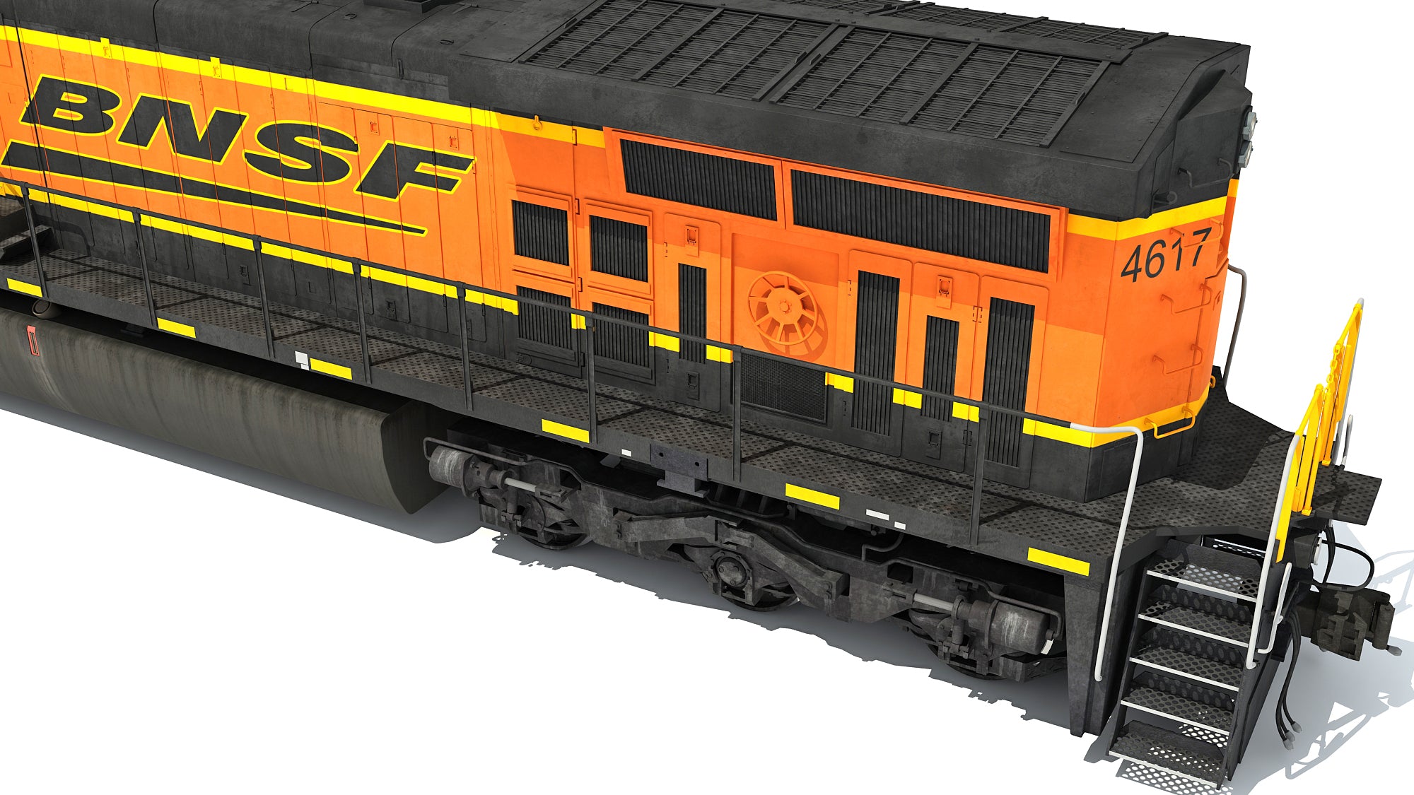 3D Locomotive GE AC4400CW BNSF