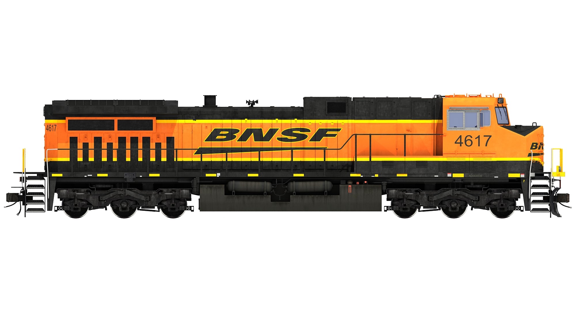 3D Locomotive GE AC4400CW BNSF
