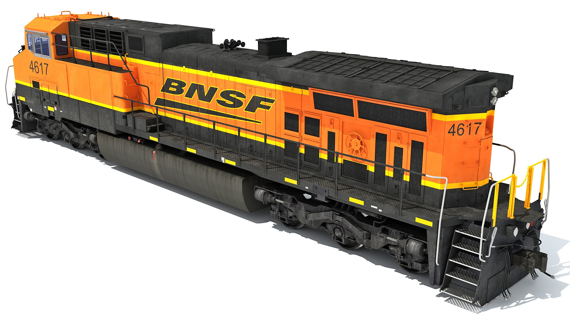 3D Locomotive GE AC4400CW BNSF