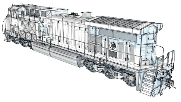 3D Diesel Locomotive CSX Model – 3D Horse