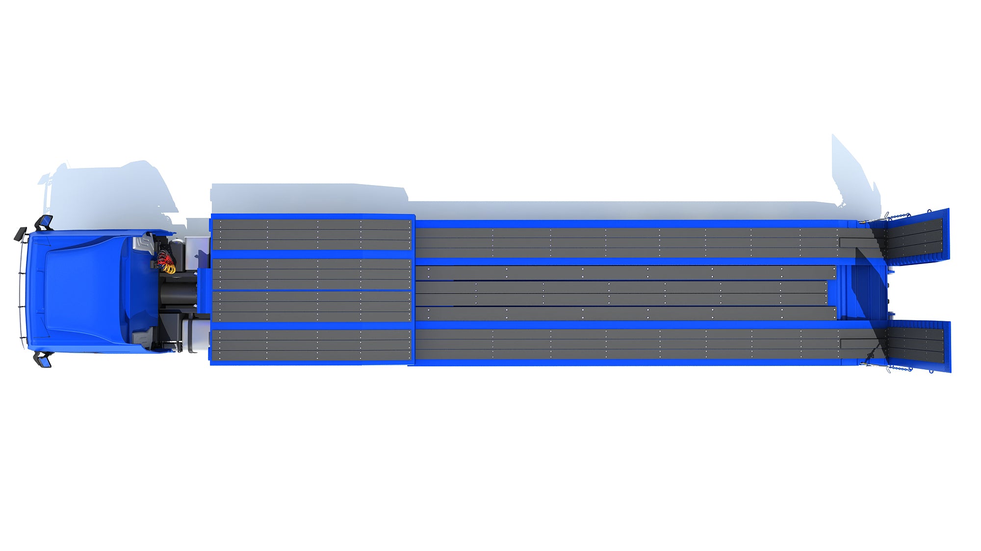 Heavy Truck with Semi Low Loader Trailer