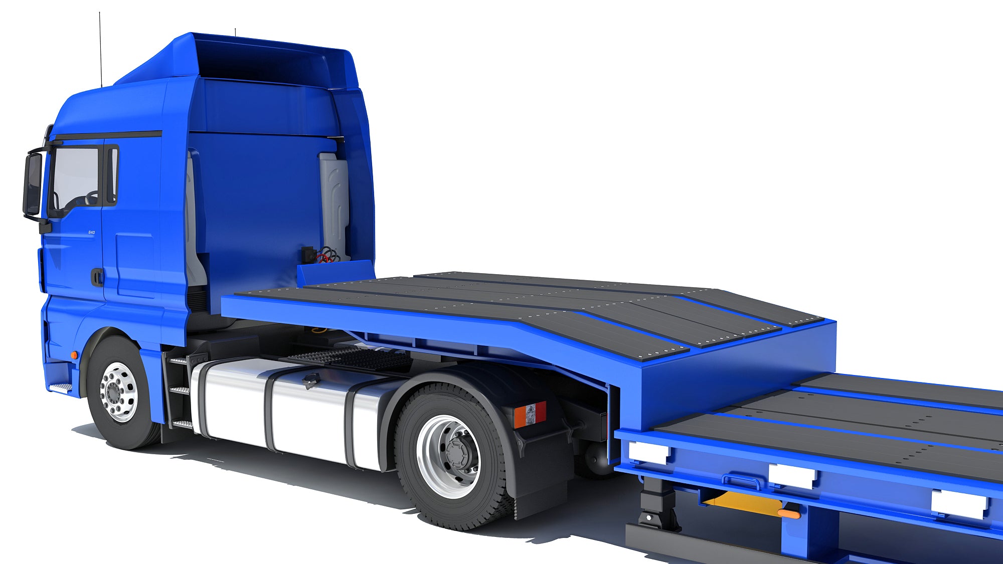 Heavy Truck with Semi Low Loader Trailer