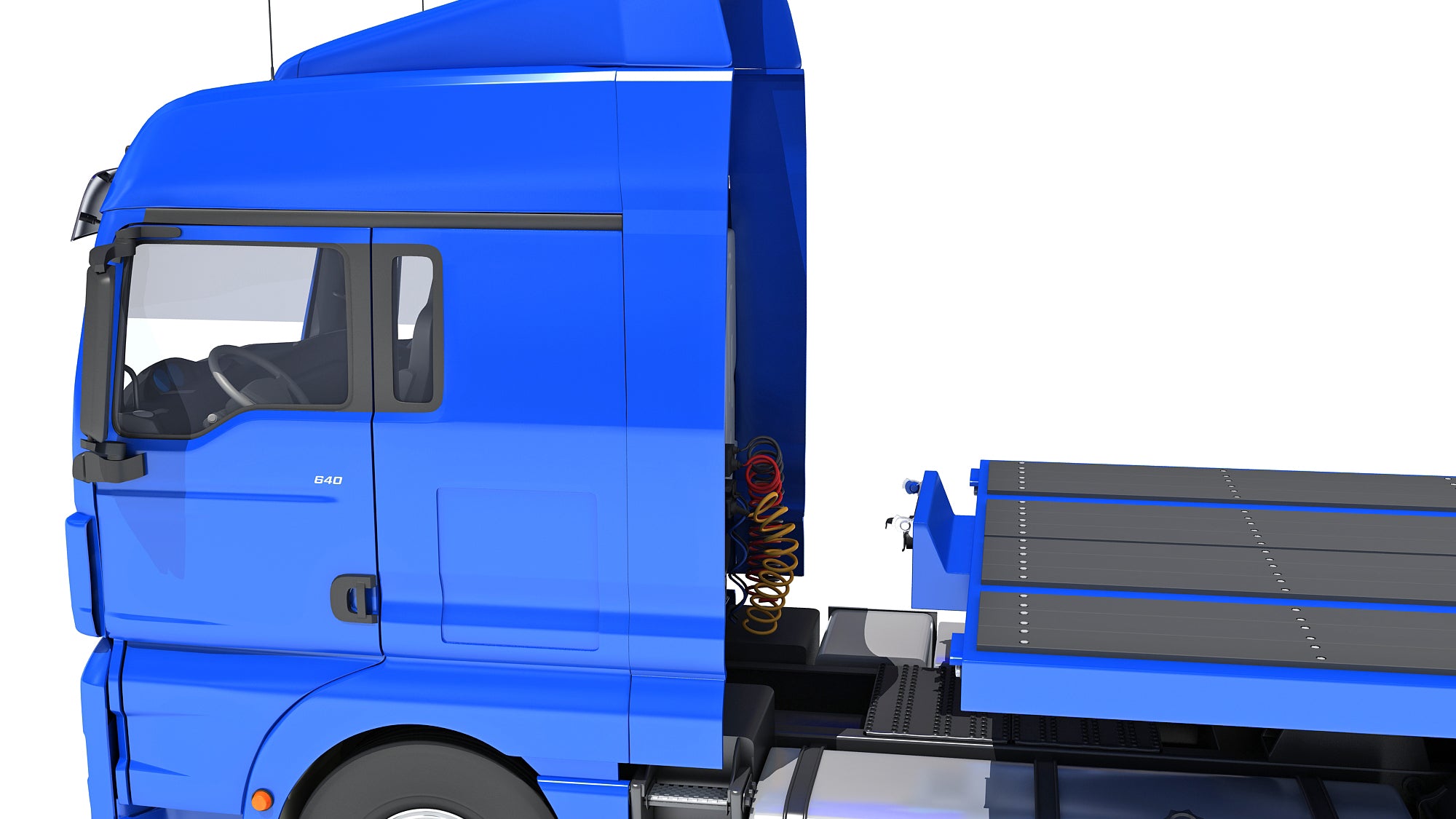 Heavy Truck with Semi Low Loader Trailer
