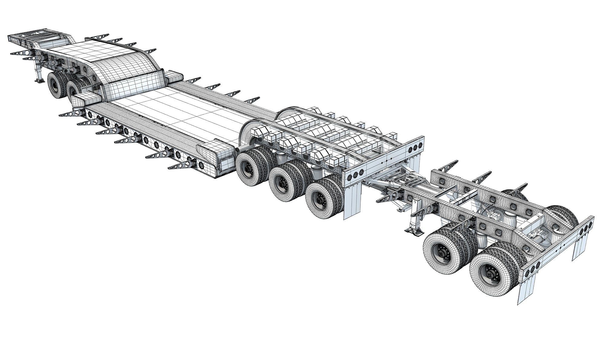 Heavy Haul Lowboy Trailer